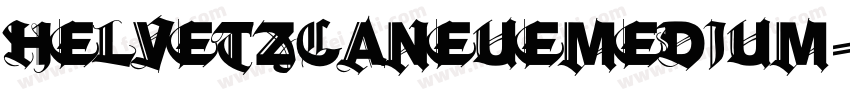 helvetzcaneuemedium字体转换