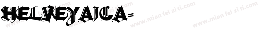 helveyaica字体转换