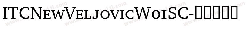 ITCNewVeljovicW01SC字体转换