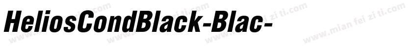 HeliosCondBlack-Blac字体转换