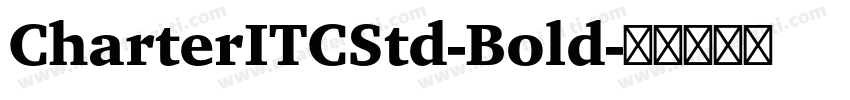 CharterITCStd-Bold字体转换