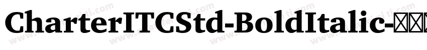 CharterITCStd-BoldItalic字体转换