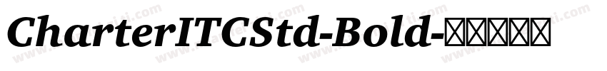 CharterITCStd-Bold字体转换
