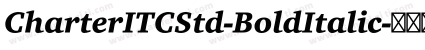 CharterITCStd-BoldItalic字体转换