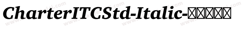 CharterITCStd-Italic字体转换