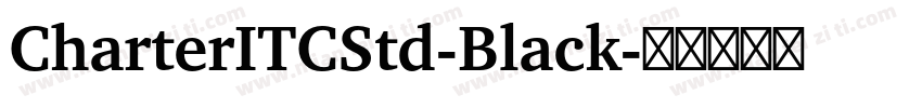 CharterITCStd-Black字体转换