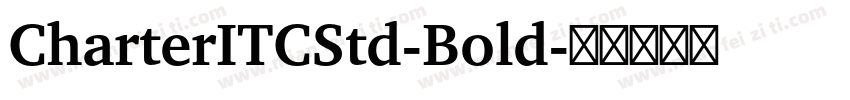 CharterITCStd-Bold字体转换