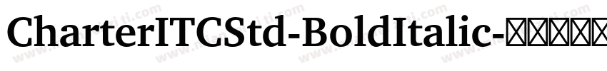 CharterITCStd-BoldItalic字体转换