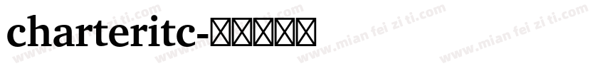 charteritc字体转换