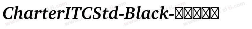 CharterITCStd-Black字体转换