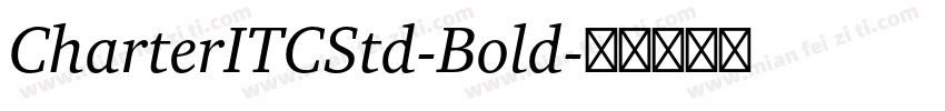CharterITCStd-Bold字体转换