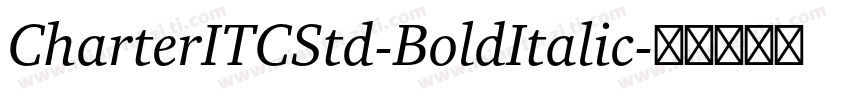 CharterITCStd-BoldItalic字体转换