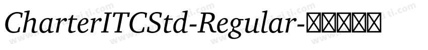 CharterITCStd-Regular字体转换