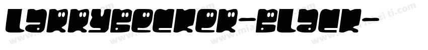 LarryBecker-Black字体转换