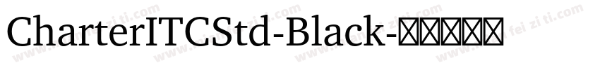 CharterITCStd-Black字体转换