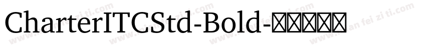 CharterITCStd-Bold字体转换