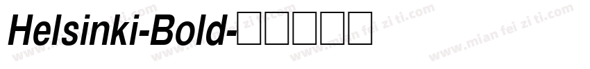 Helsinki-Bold字体转换