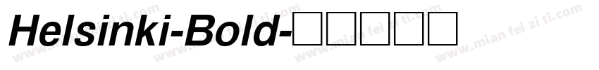 Helsinki-Bold字体转换