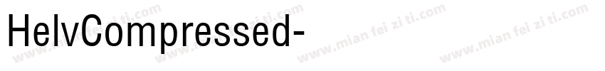 HelvCompressed字体转换