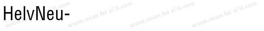 HelvNeu字体转换