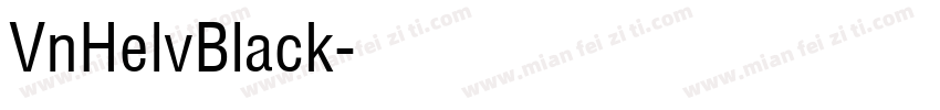 VnHelvBlack字体转换