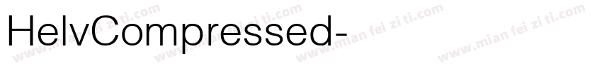 HelvCompressed字体转换