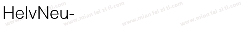 HelvNeu字体转换
