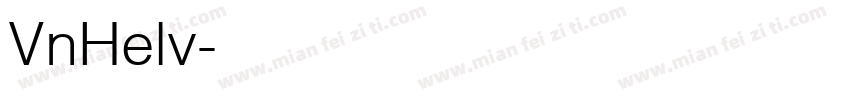 VnHelv字体转换
