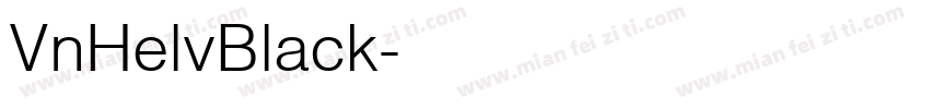 VnHelvBlack字体转换