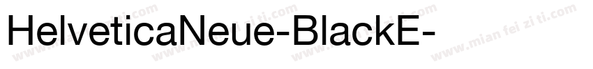 HelveticaNeue-BlackE字体转换