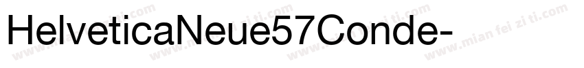 HelveticaNeue57Conde字体转换