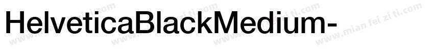 HelveticaBlackMedium字体转换
