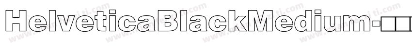 HelveticaBlackMedium字体转换