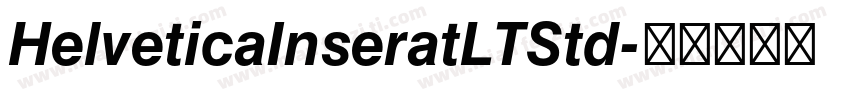 HelveticaInseratLTStd字体转换