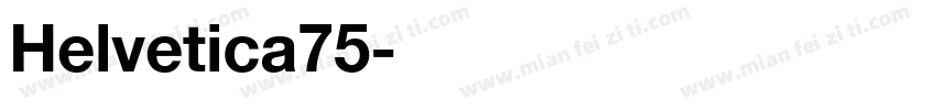 Helvetica75字体转换