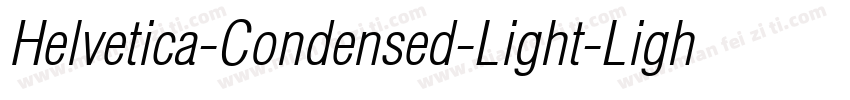 Helvetica-Condensed-Light-Light字体转换