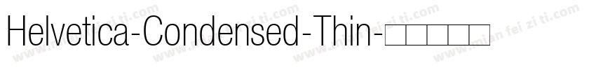 Helvetica-Condensed-Thin字体转换