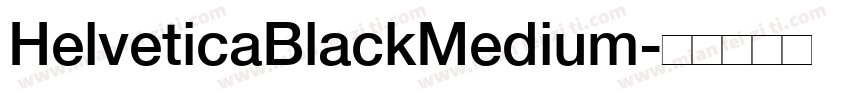 HelveticaBlackMedium字体转换