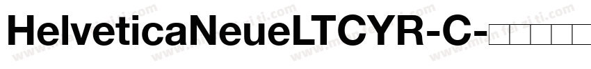 HelveticaNeueLTCYR-C字体转换