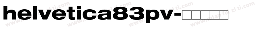 helvetica83pv字体转换