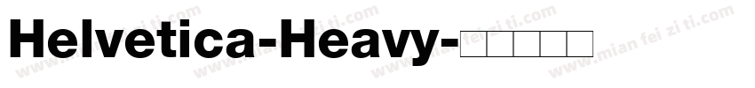 Helvetica-Heavy字体转换