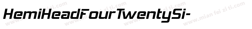 HemiHeadFourTwentySi字体转换