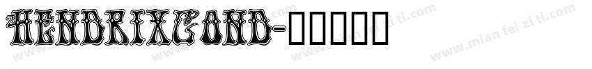 HendrixCond字体转换