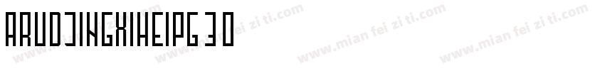 ARUDJingxiheiPG30字体转换