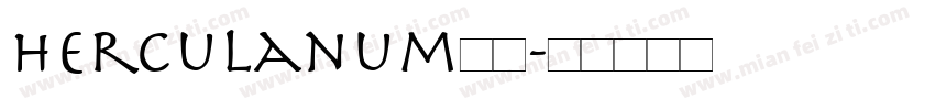 Herculanum字体字体转换