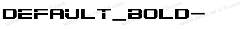Default_bold字体转换