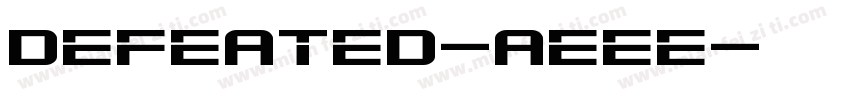 Defeated-aeeE字体转换
