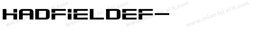 HadfieldEF字体转换