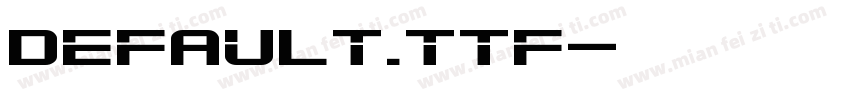 default.ttf字体转换