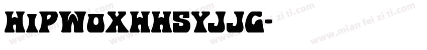 HiPWoXHHSYJJG字体转换
